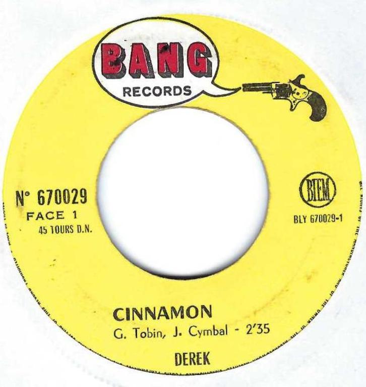 Derek – Cinnamon, Cd's en Dvd's, Vinyl Singles, Gebruikt, Single, Pop, 7 inch, Ophalen of Verzenden