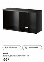 BESTA tv-meubel, Ikea, tv-meubel, zwartbruin, 120x40x64 cm, Huis en Inrichting, Ophalen, Gebruikt