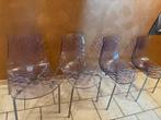 4 Calligari ijsstoelen in de stijl van de jaren 80, Overige materialen, Gebruikt, Overige kleuren, Vier