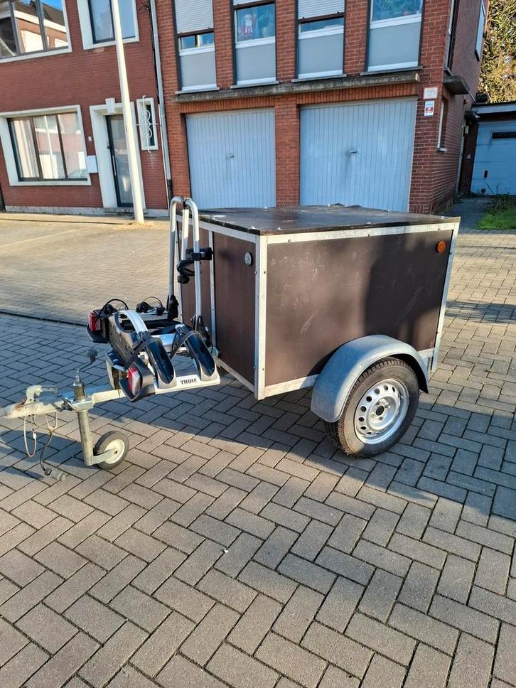 Gesloten aanhangwagen remorque bagagewagen met werk, Auto diversen, Aanhangers en Bagagewagens, Ophalen of Verzenden