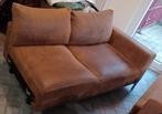 Divan 2 places couleur cognac 1,7m sur 1m, Maison & Meubles, Enlèvement