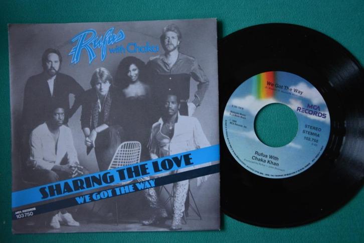 Rufus With Chaka – Sharing The Love - vinyl singel (1), Cd's en Dvd's, Vinyl Singles, Zo goed als nieuw, Single, R&B en Soul, 7 inch