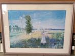 Claude Monet - De Wandeling (Kunstdruk In Kader), Ophalen of Verzenden