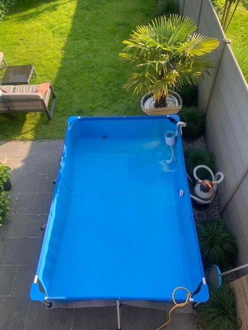 Intex Zwembad + zandfilter + verwarming + accessoires!, Tuin en Terras, Zwembaden, Gebruikt, Opzetzwembad, Minder dan 80 cm, 200 tot 400 cm