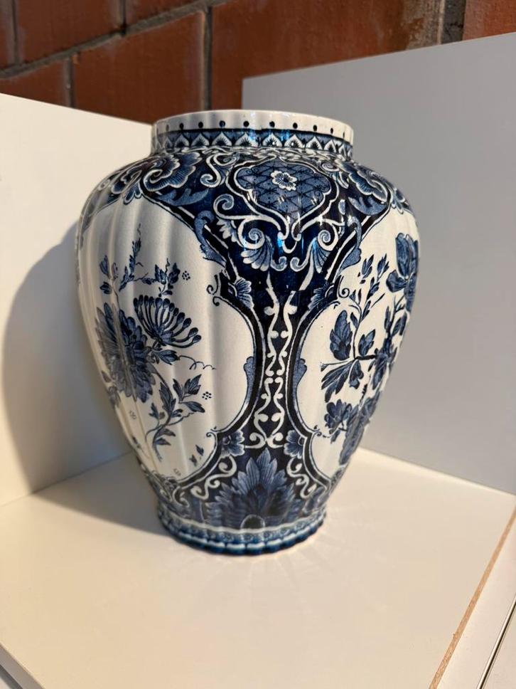 Originele Royal Delft blauwe vaas - handgeschilderd., Antiek en Kunst, Antiek | Vazen, Ophalen