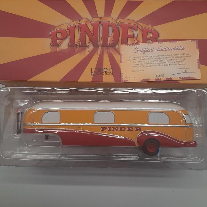 CIRCUS PINDER 1/43: WOONWAGEN AANHANGER*NEW*MIB*, Hobby en Vrije tijd, Modelauto's | 1:43, Nieuw, Overige typen, Overige merken