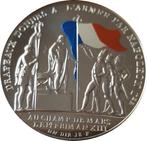 50 euro De Franse vlag 2019, Postzegels en Munten, Penningen en Medailles, Zilver
