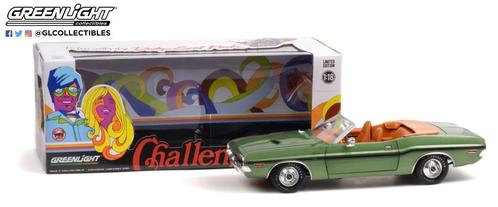 1970 Dodge Challenger R/T [Green Metallic] Greenlight (1/18), Hobby & Loisirs créatifs, Voitures miniatures | 1:18, Neuf, Voiture