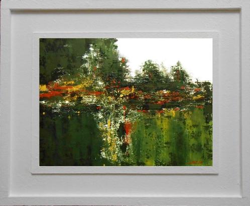 “Abstract landschap. Groen” Schilderij, Antiek en Kunst, Kunst | Schilderijen | Abstract, Verzenden