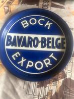 Emaille plateau bock bavaro-belge export, Ophalen, Gebruikt, Reclamebord