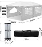 Partytent OPVOUWBAAR eenvoudige montage met zijwanden 3x6m W, Tuin en Terras, Ophalen, Opvouwbaar, Partytent, Minder dan 4 meter