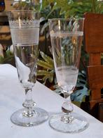 2 kristallen champagne glazen Baccarat / St Louis, Ophalen