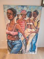 Origineel schilderij van Itai Vangani – “Jealousy” –, Antiek en Kunst, Kunst | Schilderijen | Modern, Ophalen of Verzenden