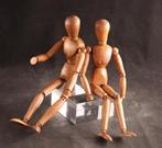 Paar fraaie houten mannequins, Verzenden