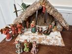 Oude Kerststal met 36 figuren, Diversen, Ophalen of Verzenden