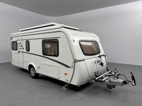 Eriba Feeling 470 Off Grid Cassetteluifel Zonnepaneel, Caravans en Kamperen, Caravans, Overige, Eriba, 2 aparte bedden, 4 tot 5 meter