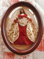 Maria met Kind in een ovalen glazen kader, Antiek en Kunst, Ophalen