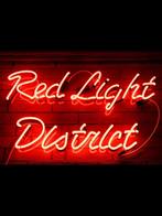 Red light district neon en veel andere leuke decoratie neons, Verzamelen, Nieuw, Ophalen of Verzenden, Lichtbak of (neon) lamp