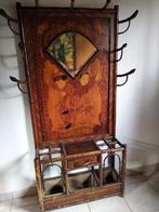 prachtige retro chinese vintage kapstok met spiegel, Ophalen, Gebruikt, Staande kapstok