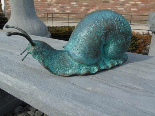 grote bronzen slak. XXL, Tuin en Terras, Tuinwanddecoratie, Nieuw, Ophalen of Verzenden
