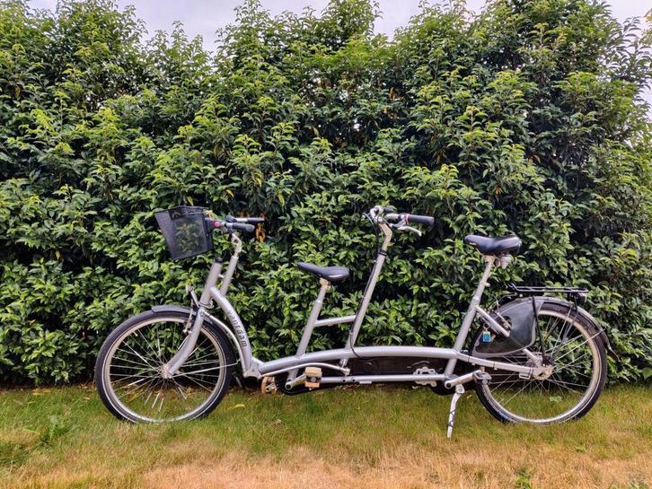 Tandem volwassene + kind Van Raam, Fietsen en Brommers, Fietsen | Tandems, Gebruikt, Minder dan 10 versnellingen, Ophalen