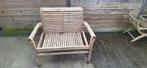teak 2 persoonsbank diamond teak, Ophalen, Zo goed als nieuw, Vierkant, Teakhout