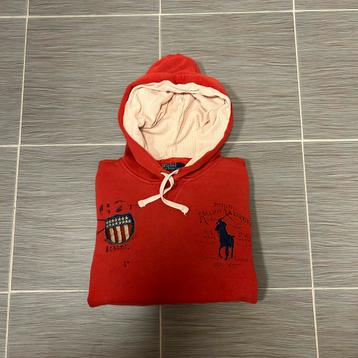 Vintage Ralph Lauren hoodie – rood M beschikbaar voor biedingen