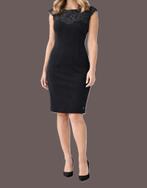 Fracomina jurk met kant & borduursels maat M, Maat 38/40 (M), Fracomina, Zwart, Ophalen of Verzenden