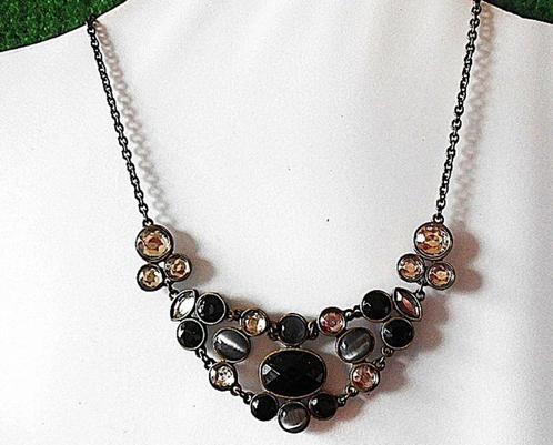 AVON: de ketting „zwart en grijs”, Handtassen en Accessoires, Kettingen, Nieuw, Zwart, Ophalen of Verzenden
