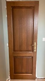 6st massief eiken binnendeuren, Doe-het-zelf en Bouw, Deuren en Vliegenramen, Ophalen, Gebruikt, Minder dan 80 cm, Binnendeur