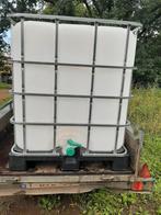 Ibc container regenvat 1000 l op pvc pallet, Tuin en Terras, Ophalen of Verzenden, Zo goed als nieuw
