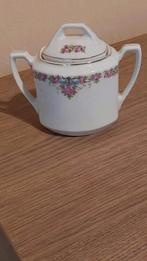 Vintage suikerpot met bloemenmotief, Enlèvement ou Envoi, Utilisé, Autres types