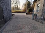 Ijzeren hek in metaal 3.46 m breedte is gepoederlakt, Ophalen, Gebruikt, IJzer, Tuinhek