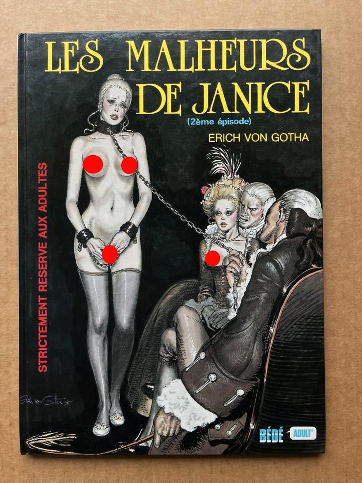 Les Malheurs de Janice T2 - Erich Von Götha - EO1990 - CAP, Livres, BD, Envoi