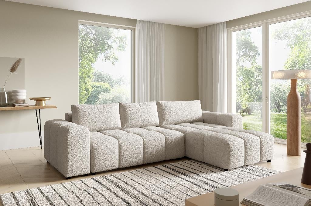 Hoekzetel met slaapfunctie NIEUW, Maison & Meubles, Canapés | Sofas & Chaises Longues, Neuf, Trois personnes, 250 à 300 cm, 150 cm ou plus