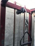 Oldschool cable cross toestel met optrekbaar, Sport en Fitness, Fitnessmaterialen, Ophalen, Gebruikt, Buik