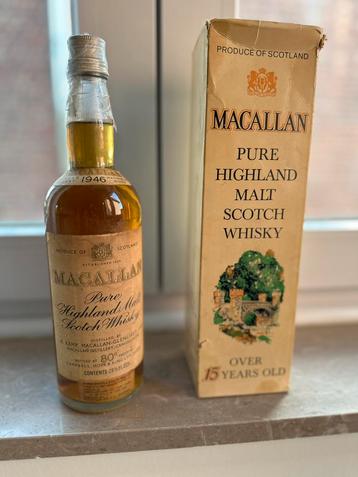 Macallan 1946 80 Proof(Uniek en praktisch onvindbaar ) beschikbaar voor biedingen