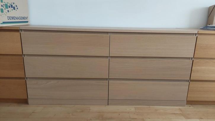 Malm kast met 6 laden, Huis en Inrichting, Kasten | Ladekasten, Zo goed als nieuw, Minder dan 100 cm, 150 tot 200 cm, 25 tot 50 cm