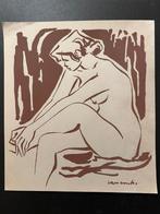 Zeefdruk (4st.) - Maurice Van Essche - nude studies - naakt, Ophalen of Verzenden