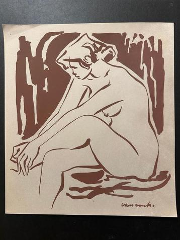 Zeefdruk (4st.) - Maurice Van Essche - nude studies - naakt beschikbaar voor biedingen