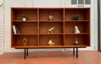 Boekenkast/dressoir teakhout Pierre guariche Meurop vintage, Huis en Inrichting, Kasten | Boekenkasten, Ophalen, Gebruikt, Teakhout