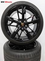 Porsche Taycan 21 inch Origineel Cross velgen zomerbanden, Gebruikt, 265 mm, Banden en Velgen, Personenwagen