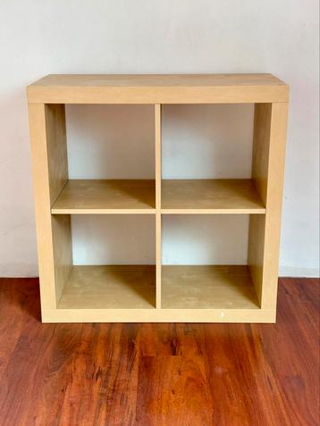 Meuble bois clair rangement carré trou ikea kallax deco, Enlèvement, Comme neuf