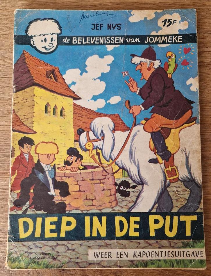 Jommeke - Diep in de put -17-1e dr(1964) Strip, Boeken, Stripverhalen, Gelezen, Eén stripboek
