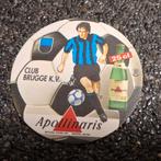 Vintage bierviltje Appolinaris Club Brugge voetbal, Ophalen of Verzenden, Zo goed als nieuw, Poster, Plaatje of Sticker