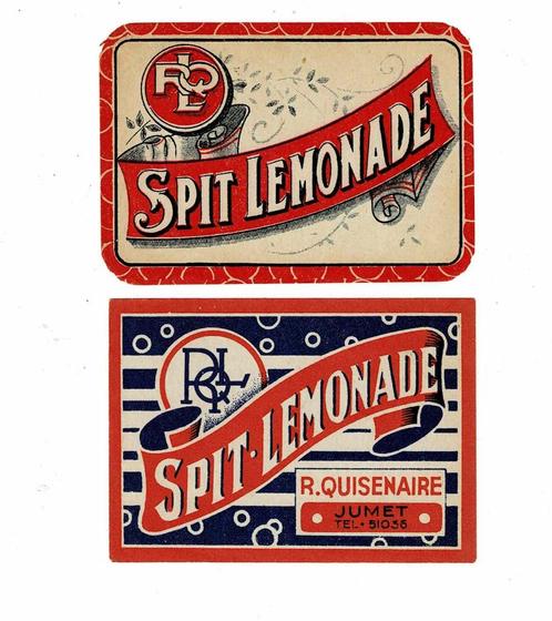 Oude lemonade etiketten van "QUISENAIRE", Verzamelen, Biermerken, Nieuw, Overige typen, Overige merken, Verzenden