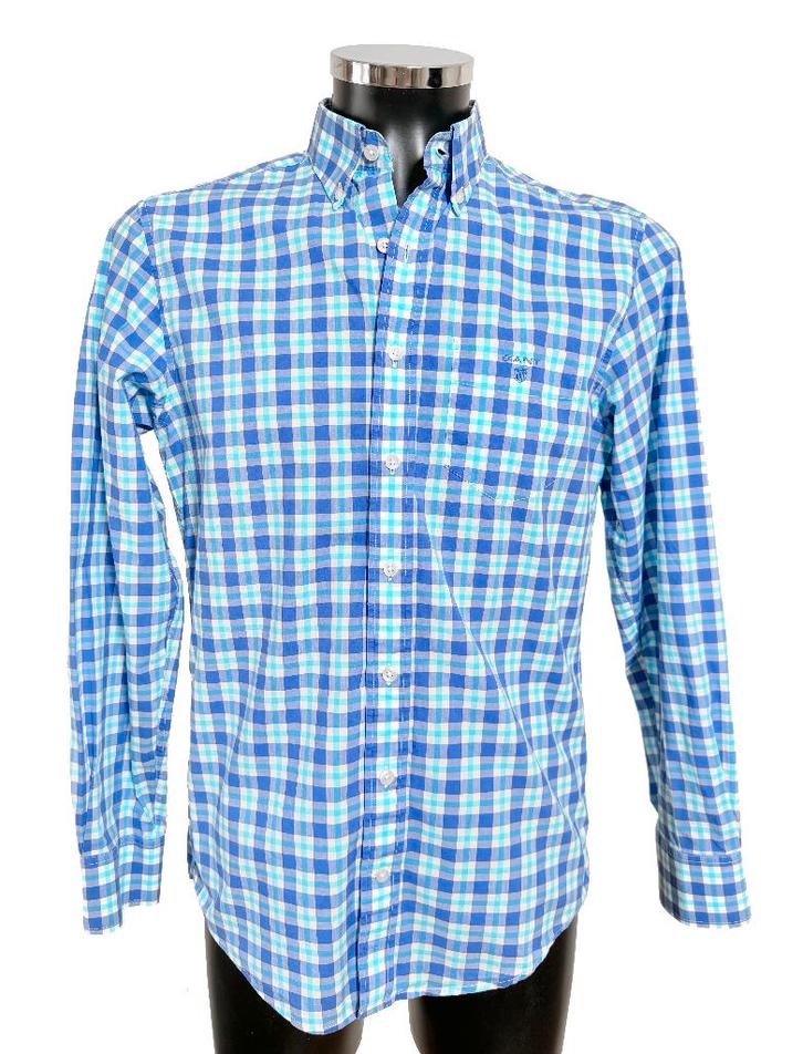 GANT / Overhemd heren / East Coast Poplin / Regular Fit / M, Vêtements | Hommes, Chemises, Comme neuf, Tour de cou 39/40 (M), Bleu
