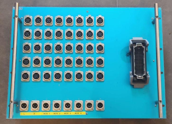 Stagebox Klotz 40/8 met 30 m Harting kabel, Muziek en Instrumenten, Kabels en Stekkers, Gebruikt, Microfoon, Ophalen