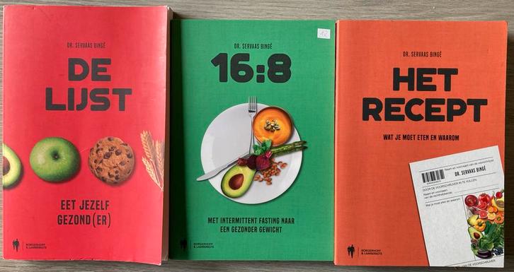 Servaas Bingé - 16:8/De lijst/Het recept, Boeken, Gezondheid, Dieet en Voeding, Ophalen of Verzenden