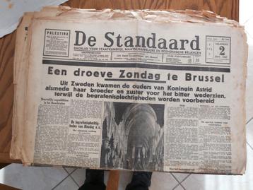 Koninklijke familie Astrid Prinses België Belgique Ongeval beschikbaar voor biedingen